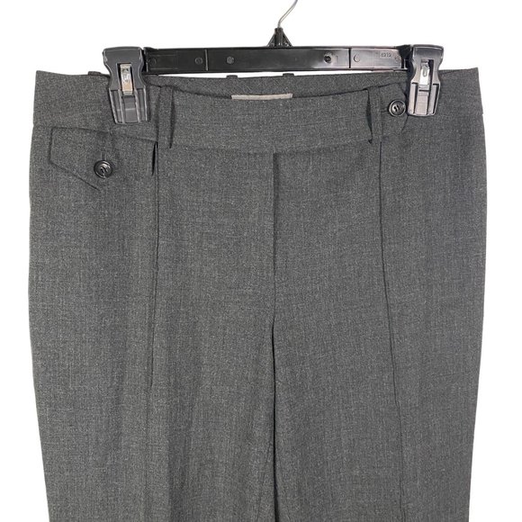 Ann Taylor Dress Pants‎ Grey Tailored Stretch Career Wear Sz 4 - Picture 2 of 13